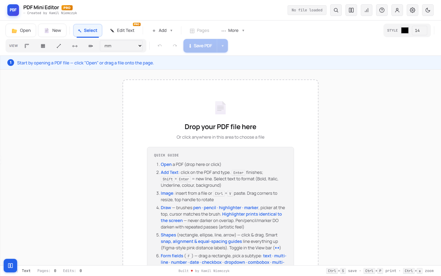 PDF Mini Editor Pro